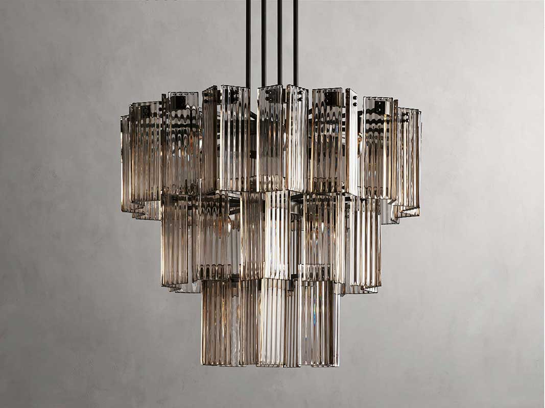 KL Delsiey Round Chandelier 38" 48" 60"