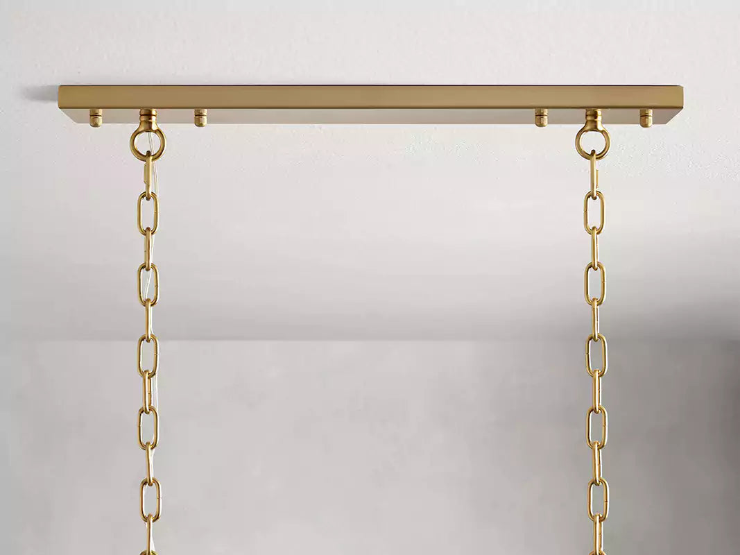 KL Amayar Crystal Rectangular Chandelier 40" 53"
