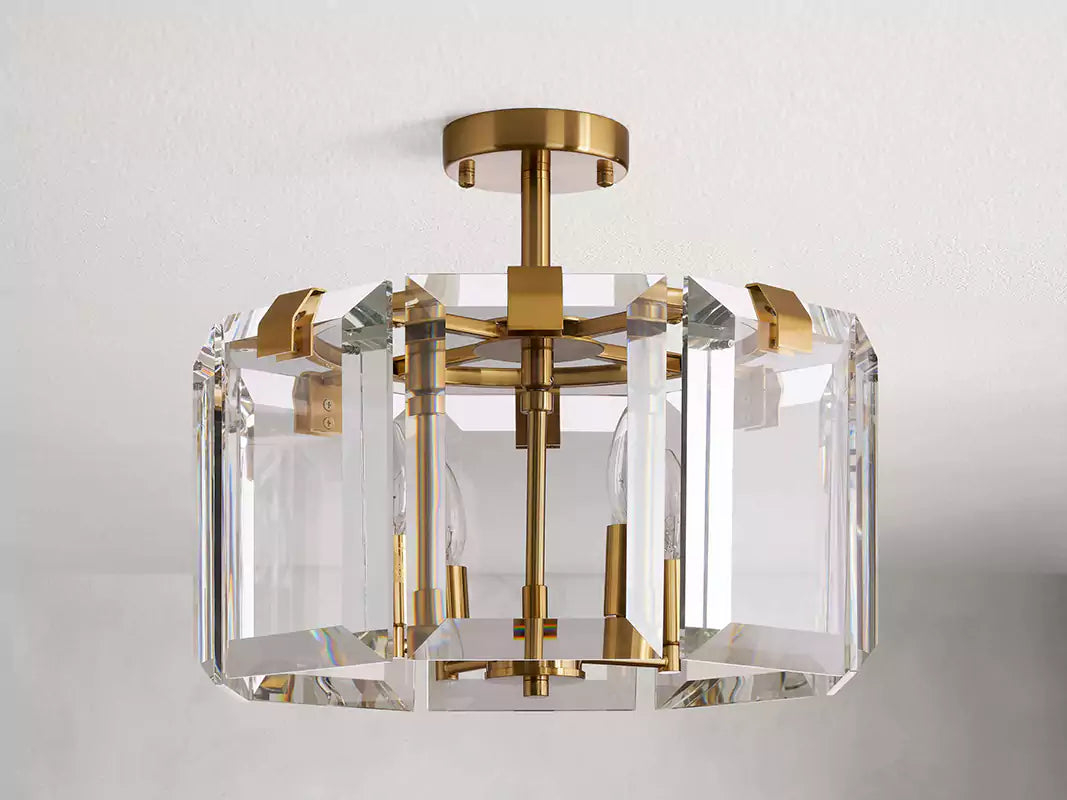KL Amayar Crystal 4-Light Flush Mount