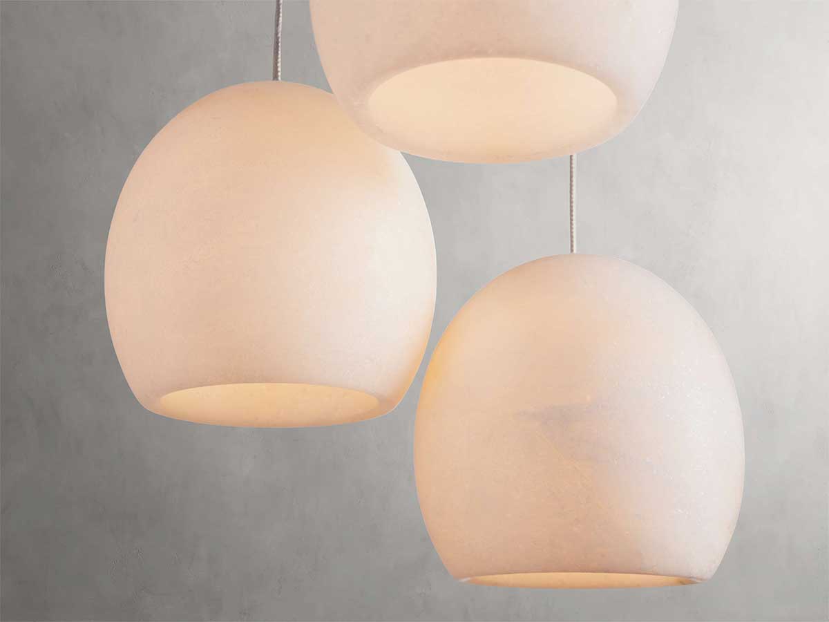 KL Arican Alabaster Round Chandelier