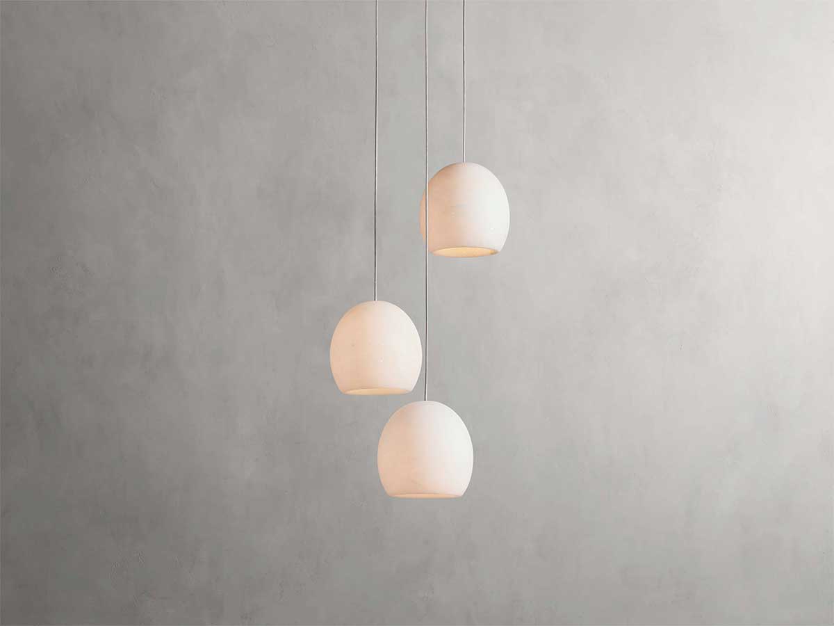 KL Arican Alabaster Round Chandelier