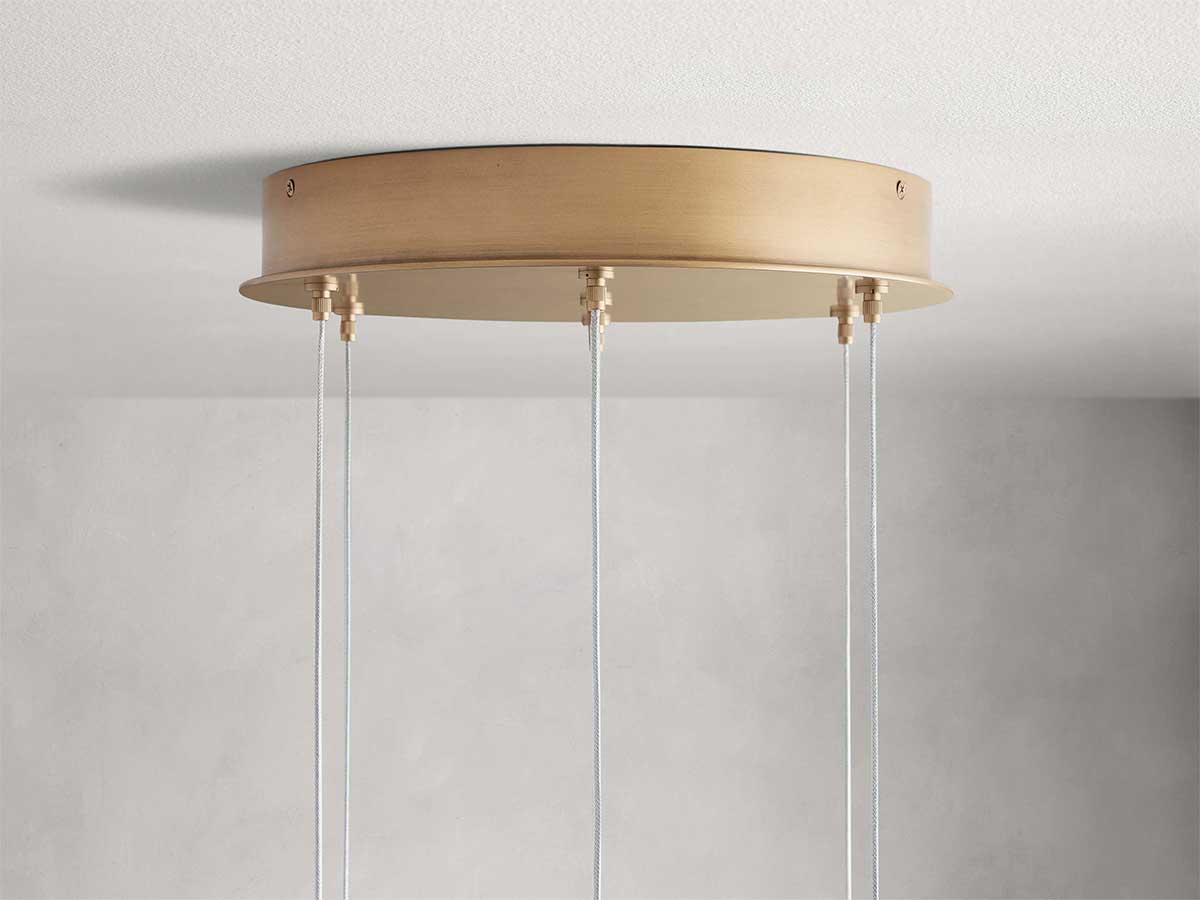 KL Arican Alabaster Round Chandelier