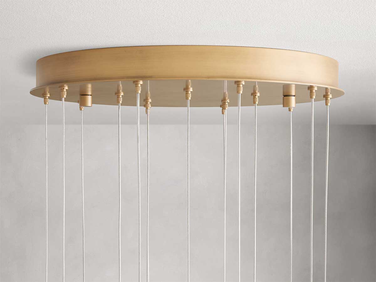 KL Arican Alabaster Round Chandelier