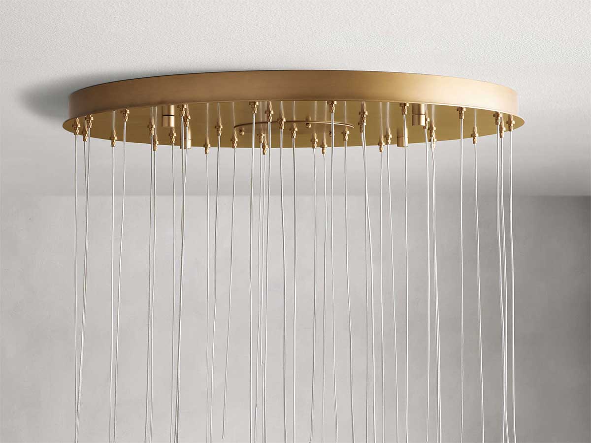 KL Arican Alabaster Round Chandelier