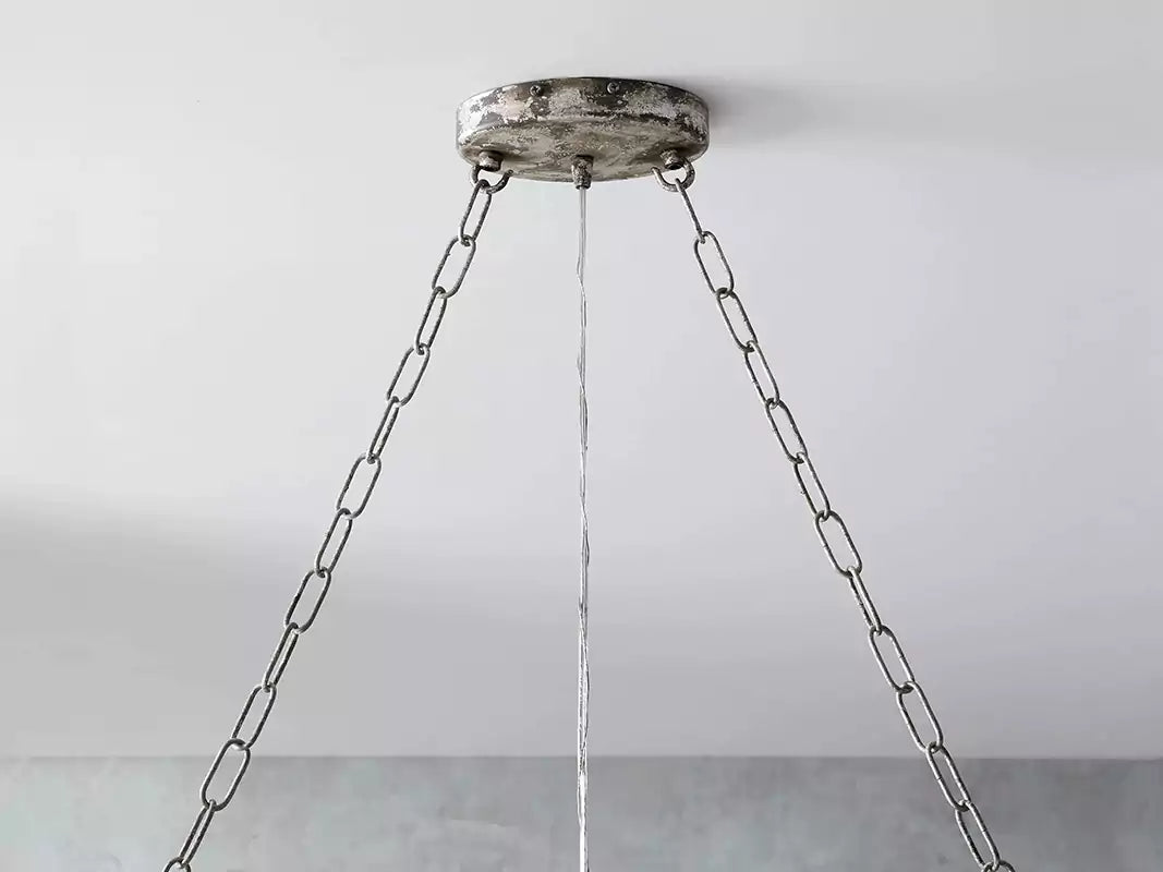 KL Aubray Crystal Ball Rectangular Chandelier 47" 60"