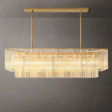KL Amadio Rectangular Chandelier 54"