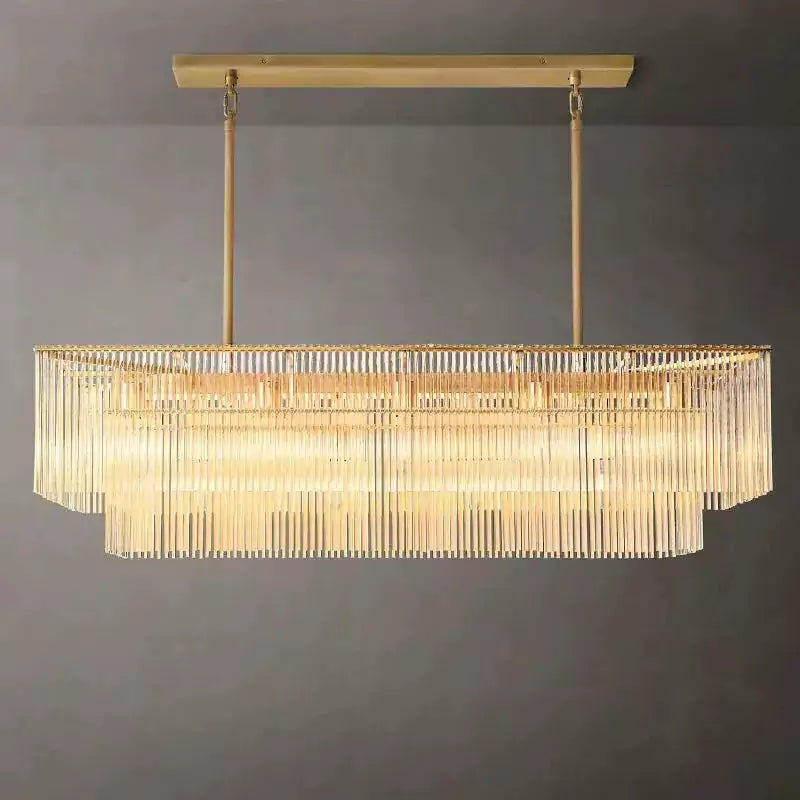 KL Amadio Rectangular Chandelier 54"