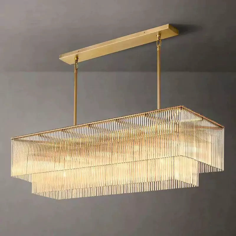 KL Amadio Rectangular Chandelier 54"