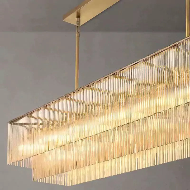 KL Amadio Rectangular Chandelier 72"