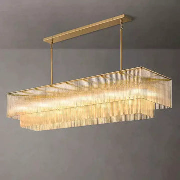 KL Amadio Rectangular Chandelier 72"