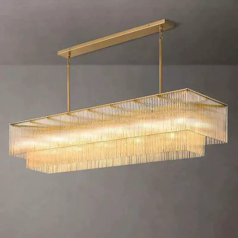KL Amadio Rectangular Chandelier 72"