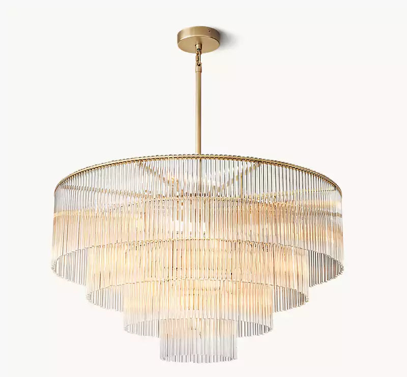 KL Amadio Round Chandelier 40"