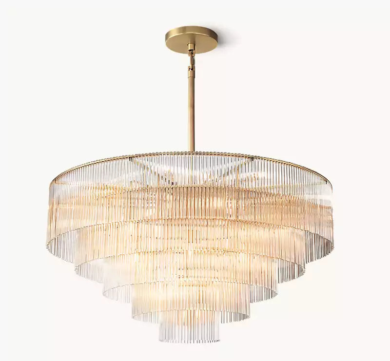 KL Amadio Round Chandelier 50"