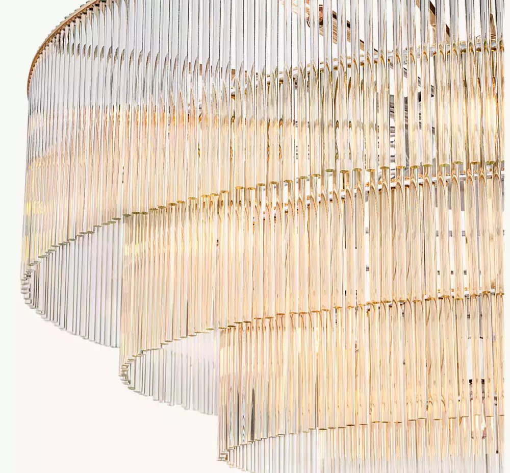 KL Amadio Round Chandelier 60"
