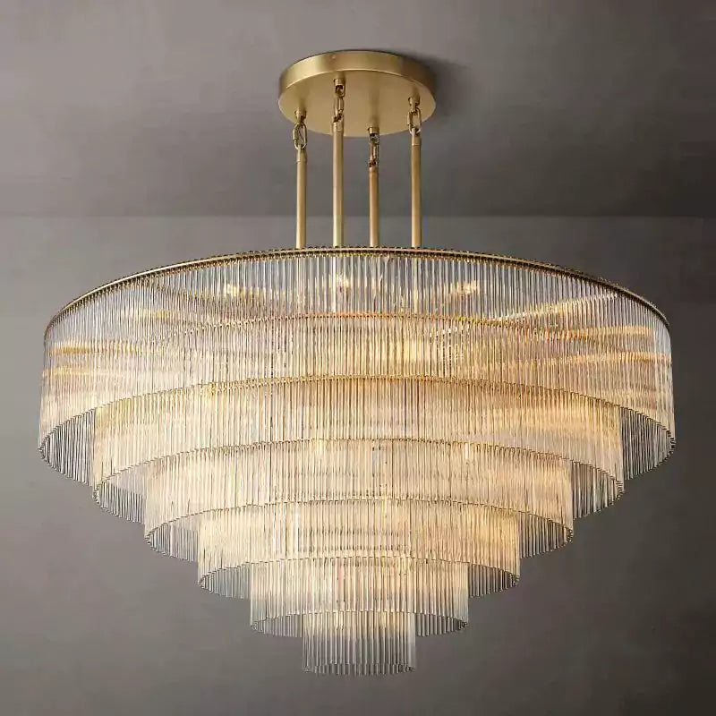 KL Amadio Round Chandelier 60"