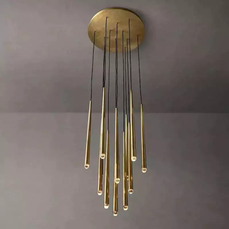 Aquitain Faceted Cluster Round Chandelier 24"