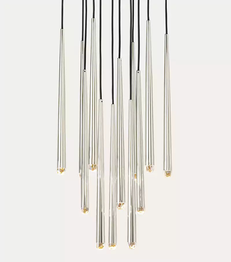 Aquitain Faceted Cluster Round Chandelier 24"