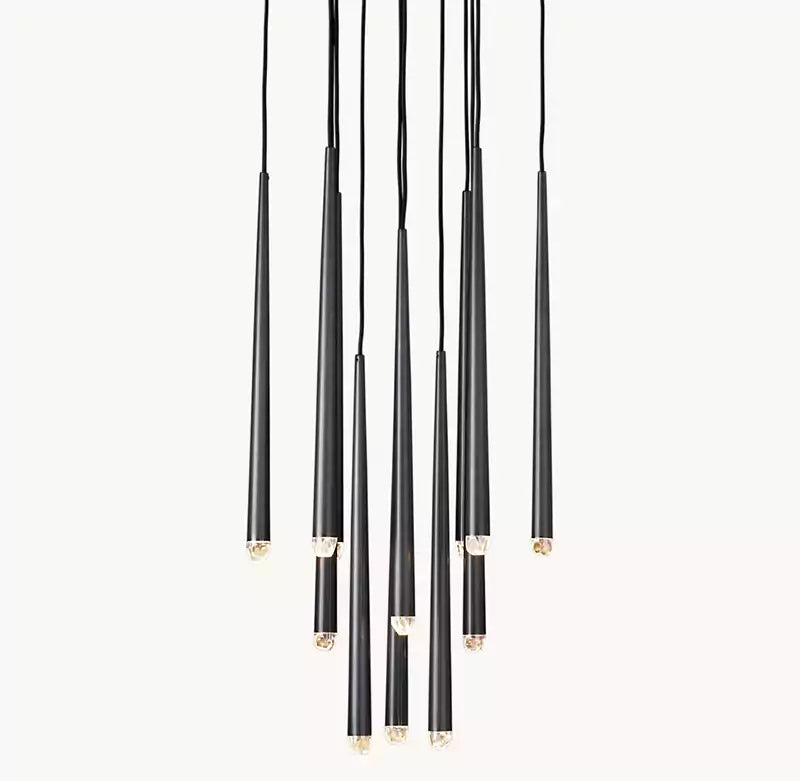 Aquitain Faceted Cluster Round Chandelier 24"