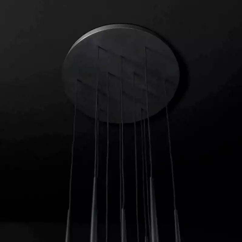 Aquitain Faceted Cluster Round Chandelier 24"