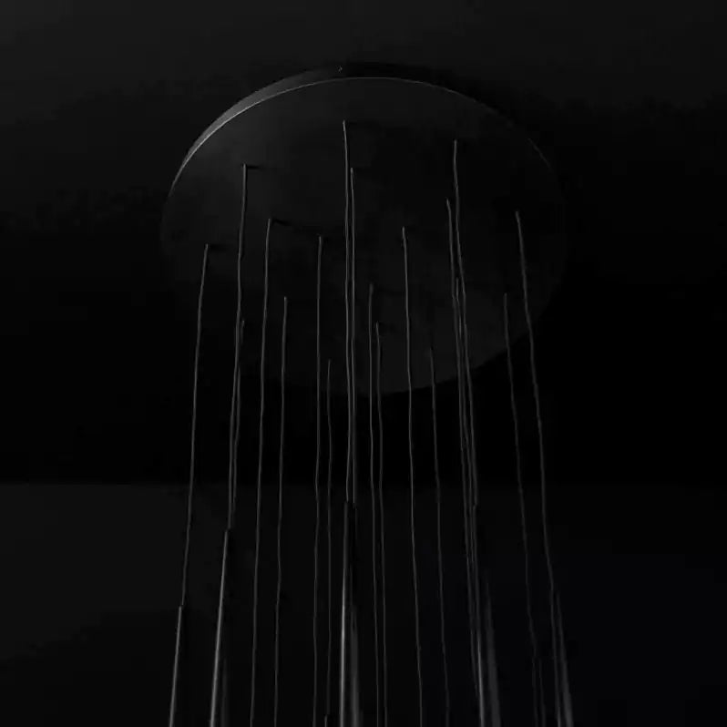 Aquitain Faceted Cluster Round Chandelier 30"