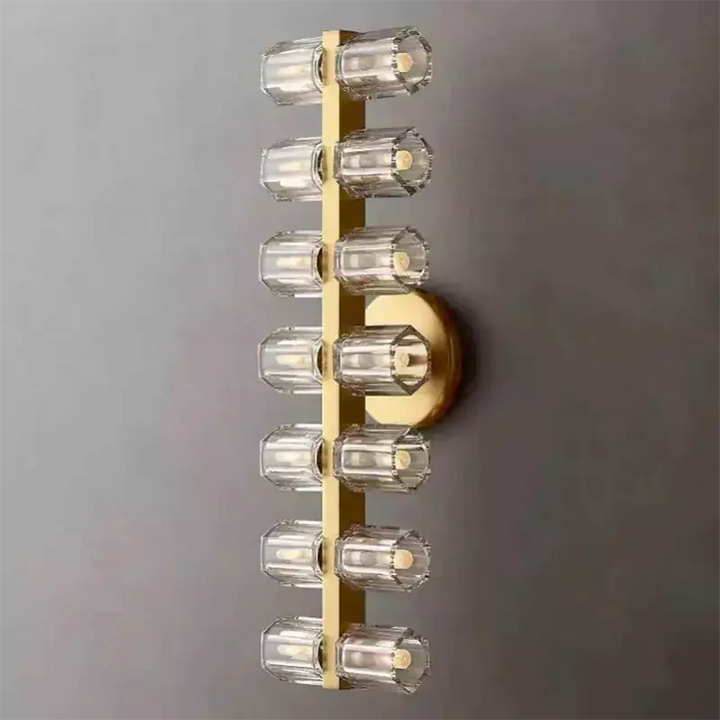 KL Arcachen Glass 14 Lights Wall Sconce