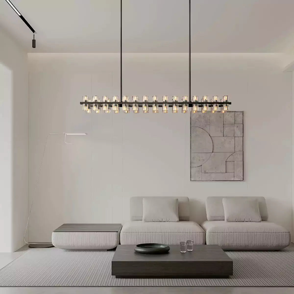 KL Arcachen LED Rectangular Chandelier 54"