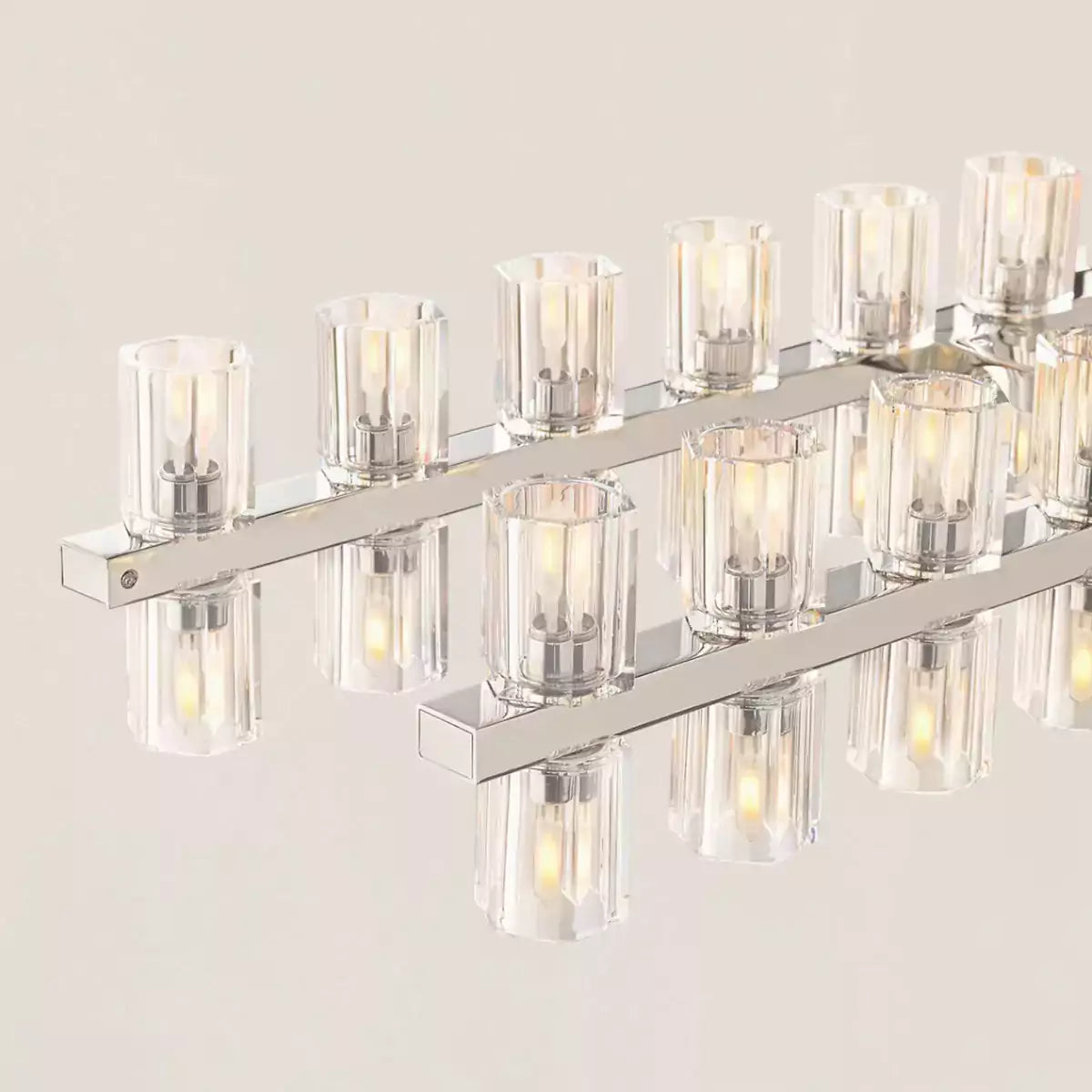 KL Arcachen LED Rectangular Chandelier 72"