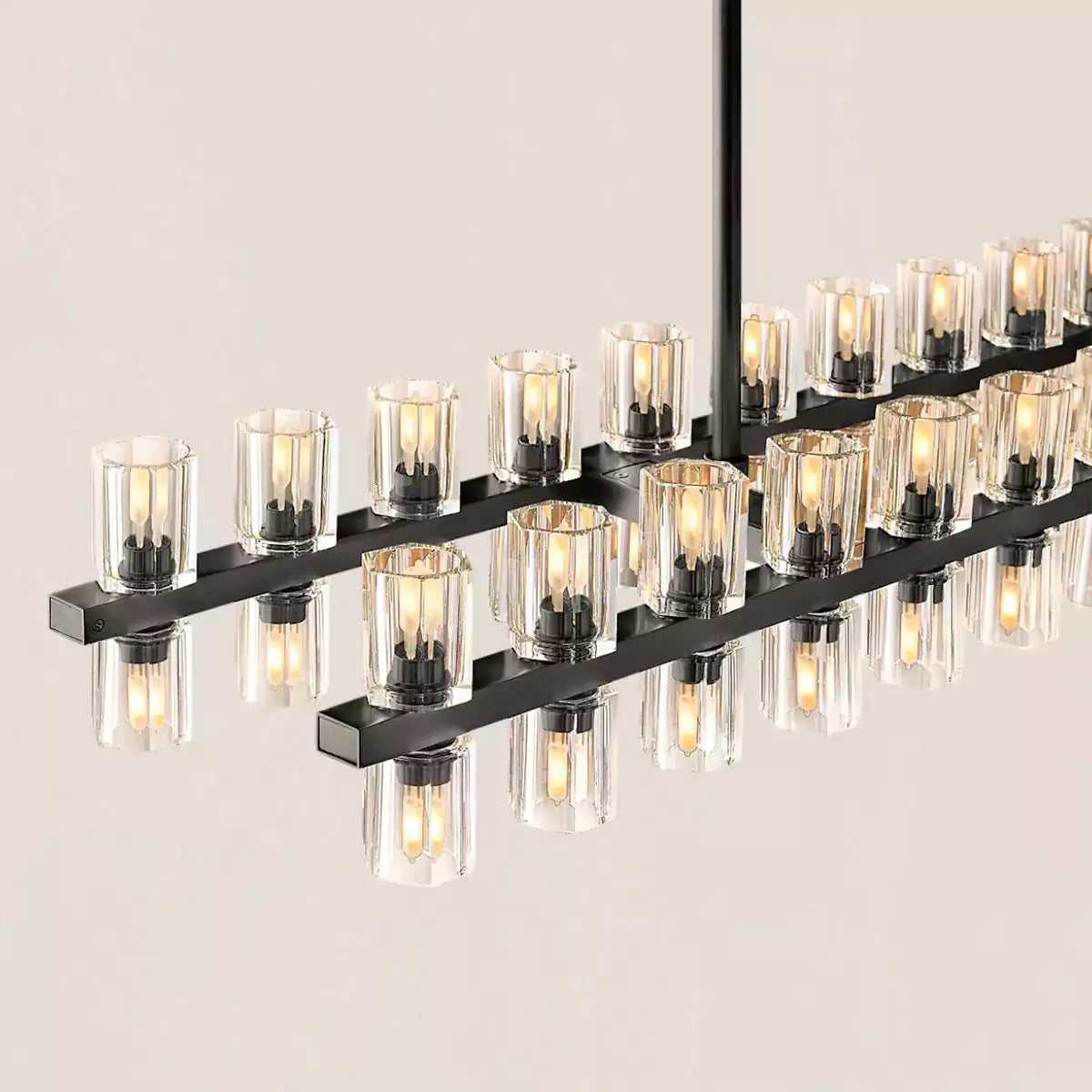 KL Arcachen LED Rectangular Chandelier 72"