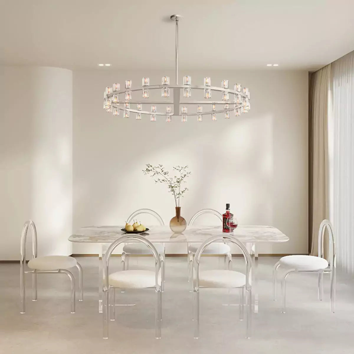 KL Arcachen LED Round Chandelier 48"