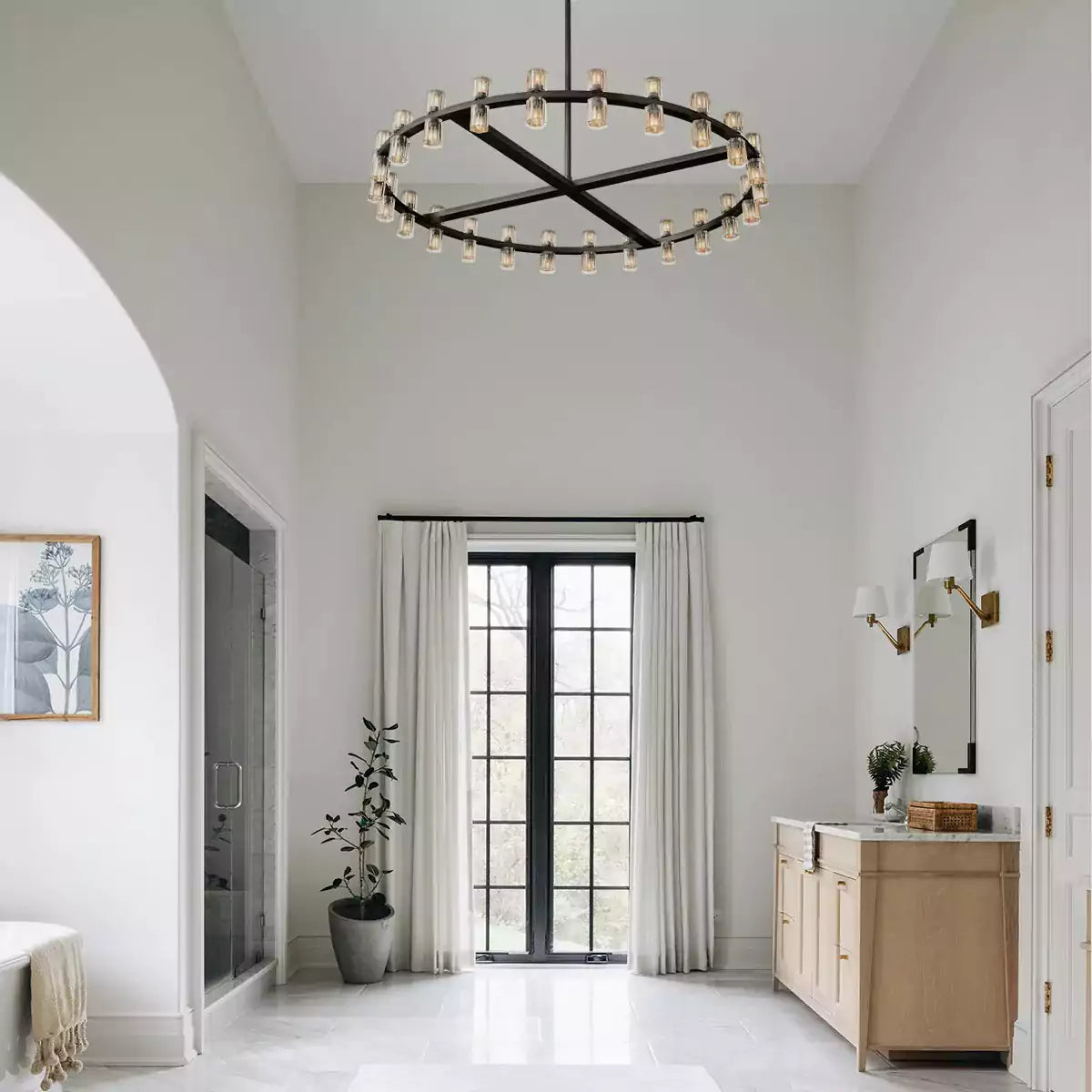 KL Arcachen LED Round Chandelier 48"