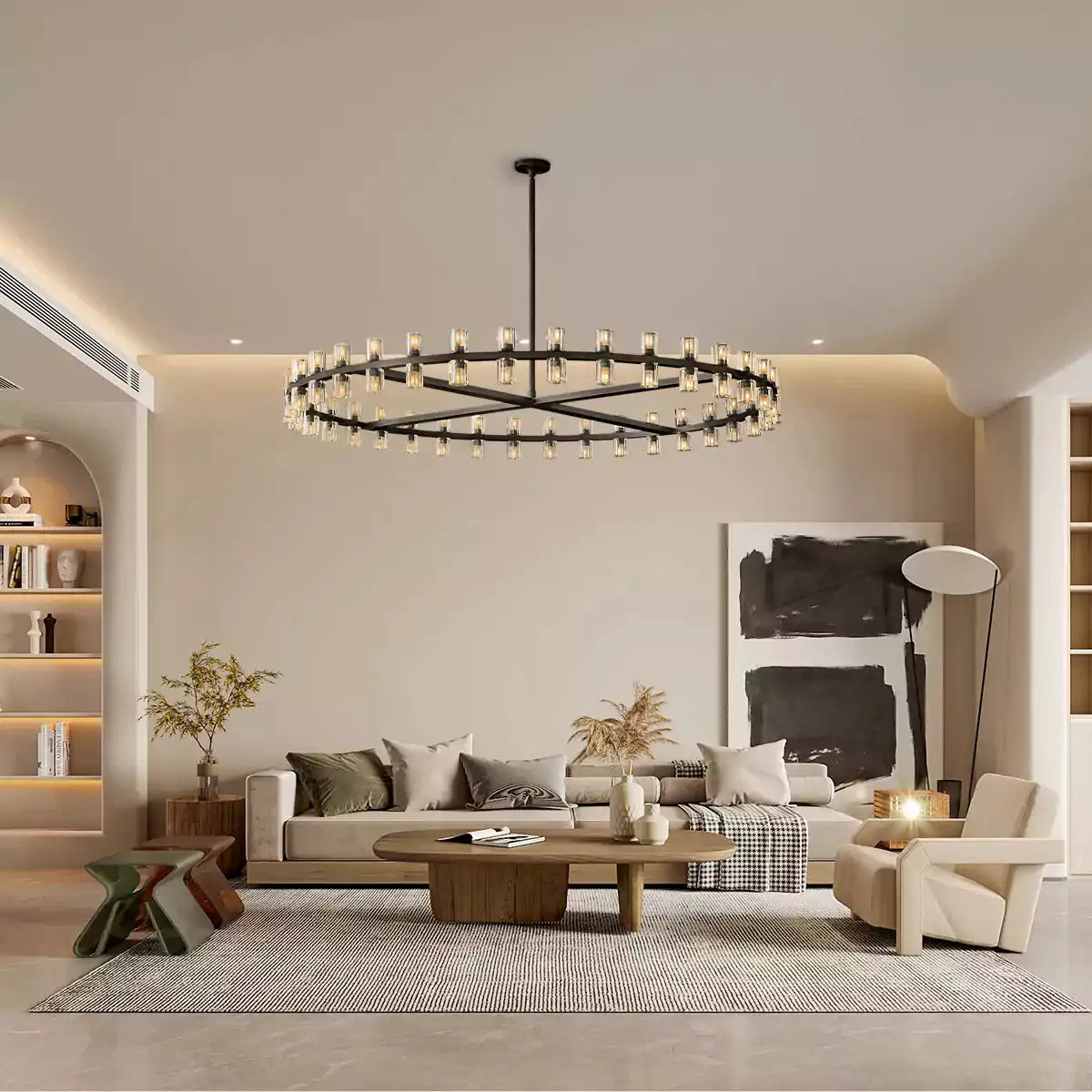 KL Arcachen LED Round Chandelier 60"