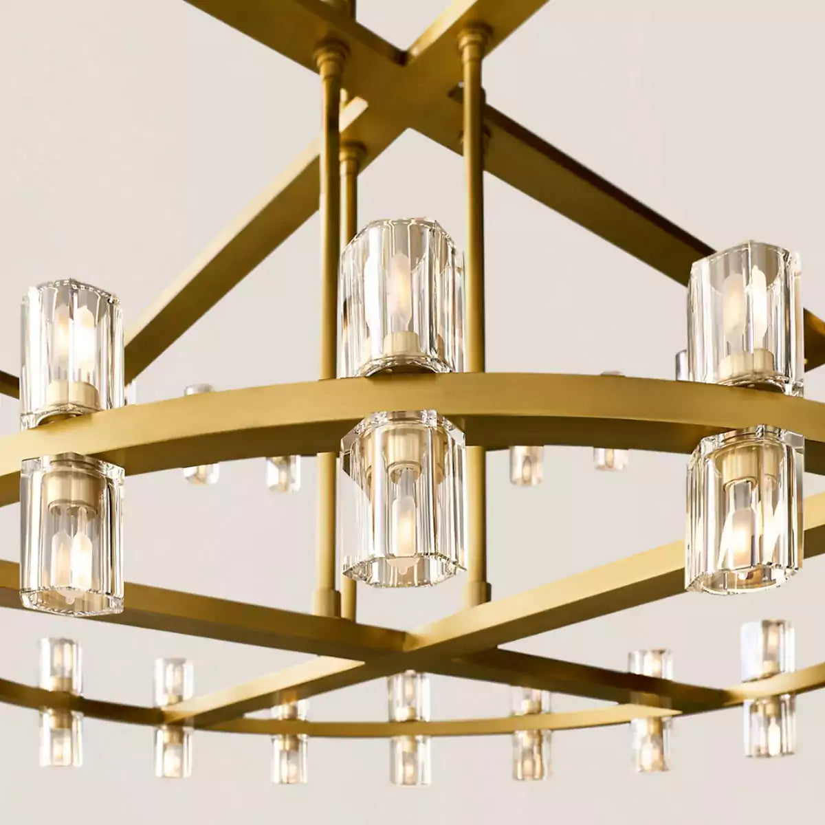 KL Arcachen LED Round Two Tier Chandelier 60"