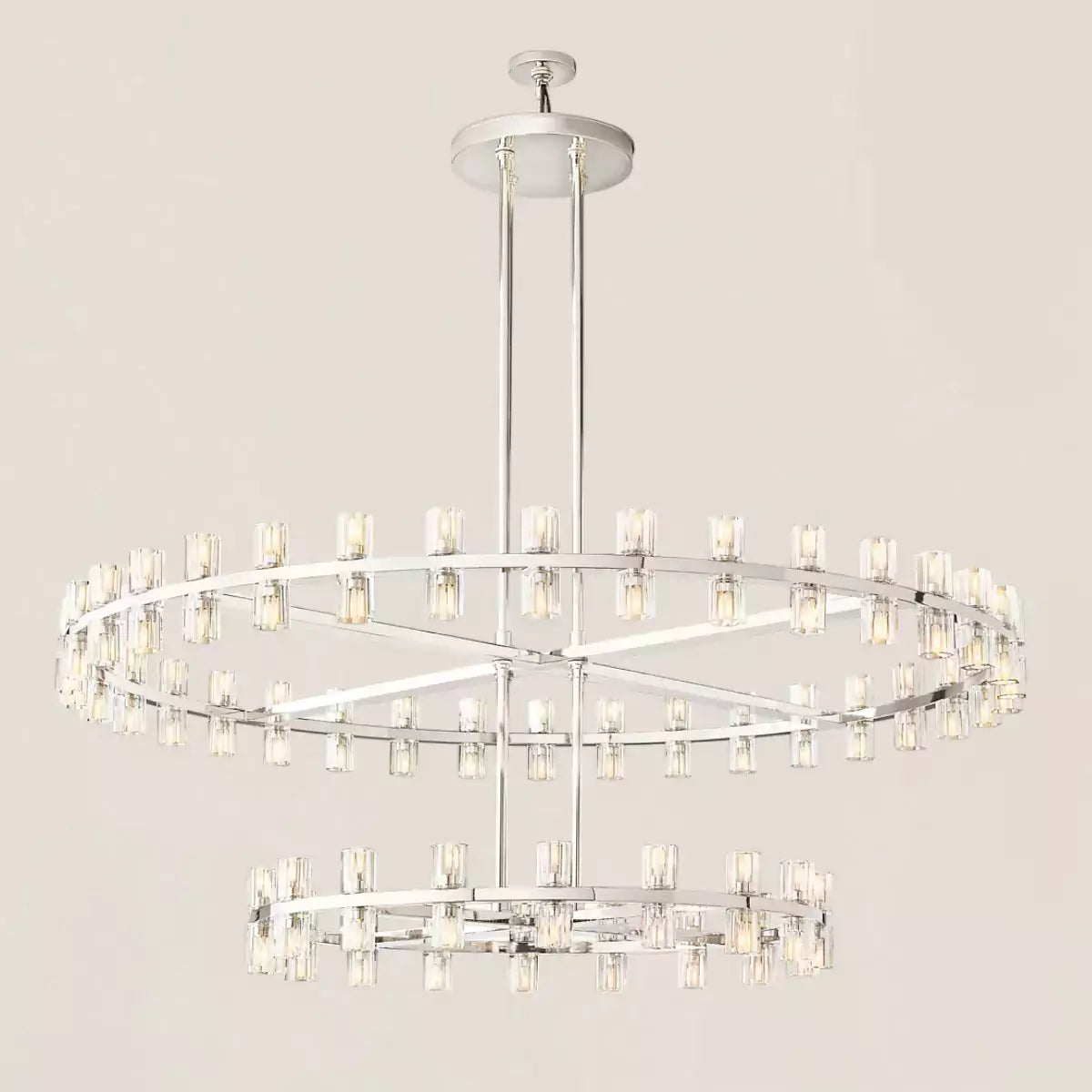 KL Arcachen LED Round Two Tier Chandelier 60"