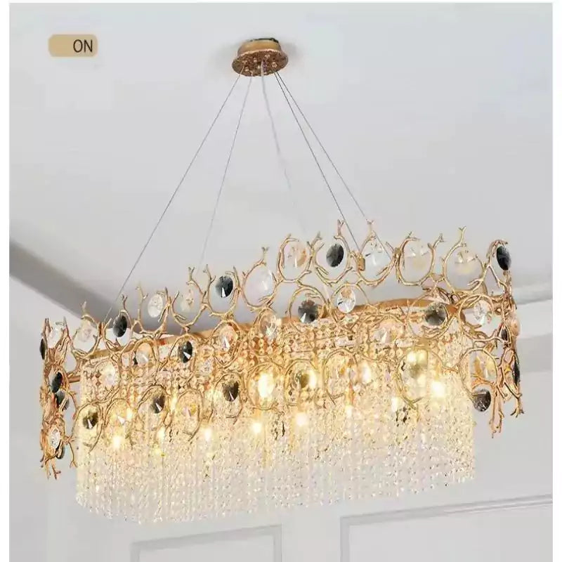 Art Dining Crystal Branch Chandelier