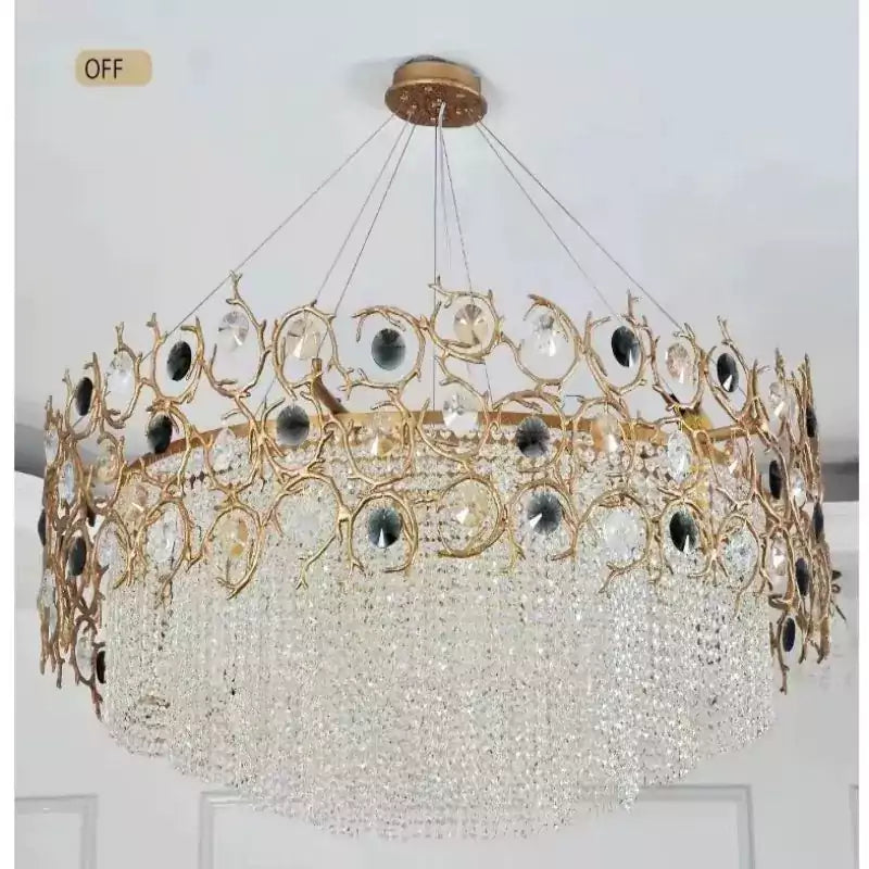Art Dining Crystal Branch Chandelier