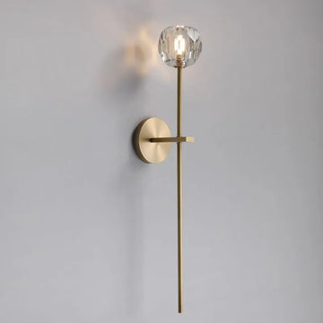 KL Bulla De Crystal Clear Glass Grand Wall Sconce