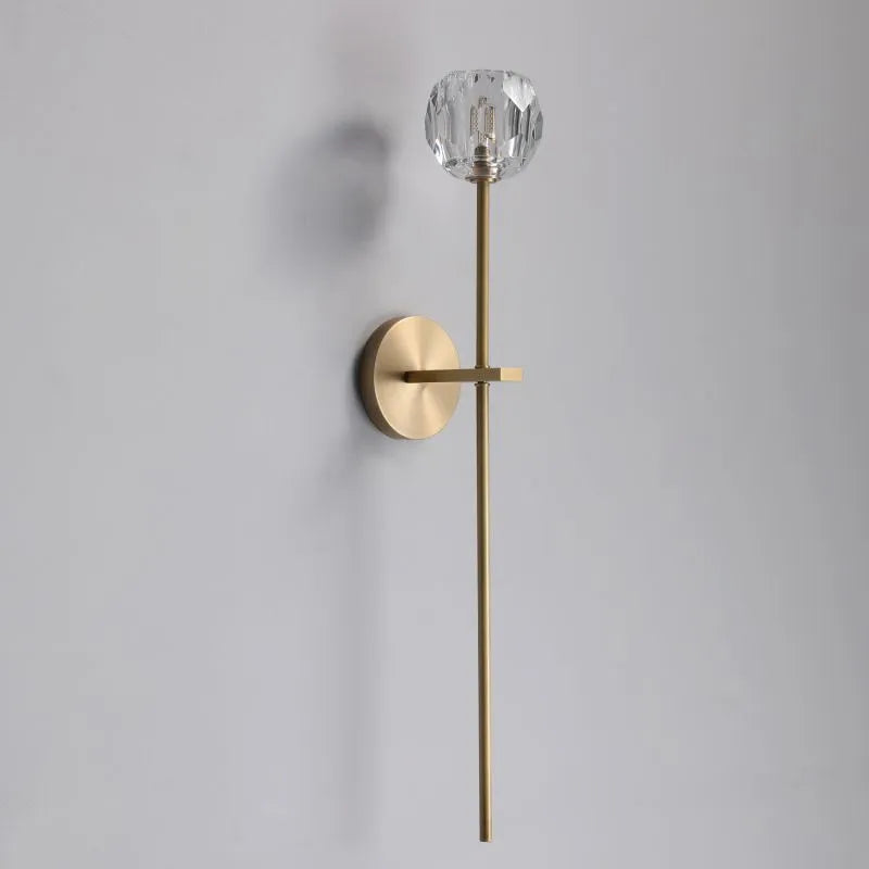 KL Bulla De Crystal Clear Glass Grand Wall Sconce