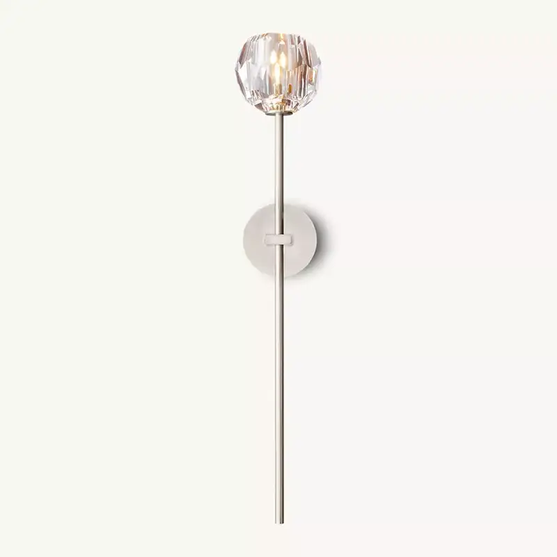 KL Bulla De Crystal Clear Glass Grand Wall Sconce