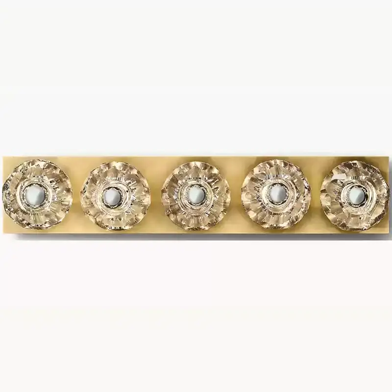 KL Bulla De Crystal Clear Glass Linear Grand Wall Sconce