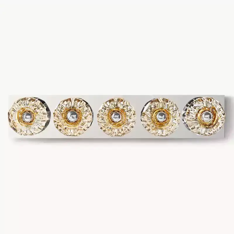 KL Bulla De Crystal Clear Glass Linear Grand Wall Sconce