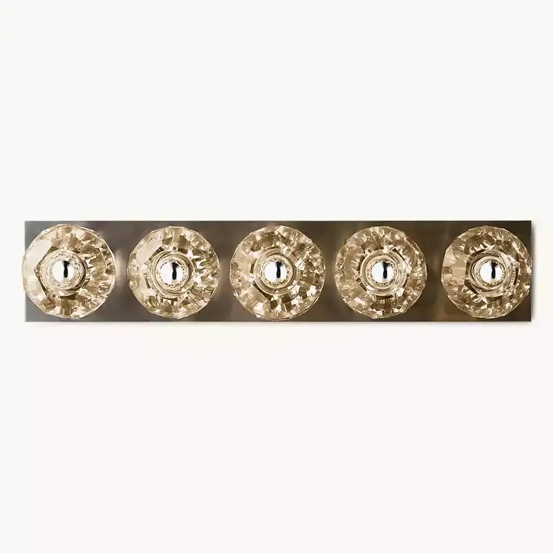 KL Bulla De Crystal Clear Glass Linear Grand Wall Sconce