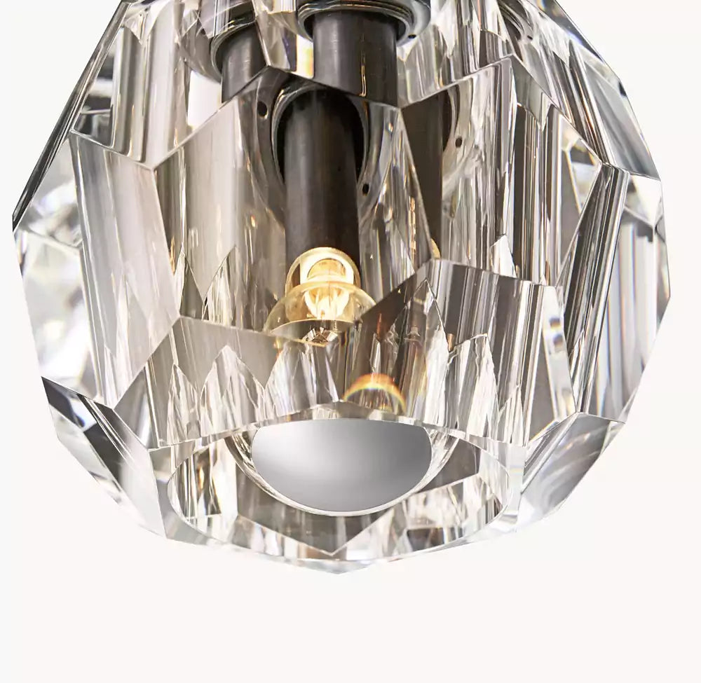 Boule Crystal Clear Glass Petite Flushmount
