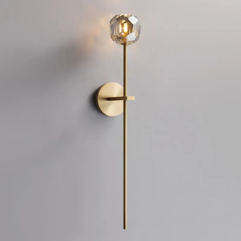 Boula Radiant Crystal Smoke Glass Grand Wall Sconce