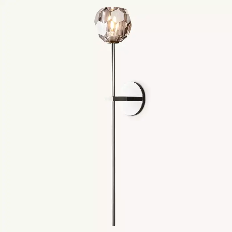 Boula Radiant Crystal Smoke Glass Grand Wall Sconce