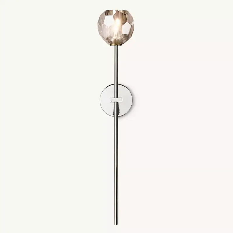 Boula Radiant Crystal Smoke Glass Grand Wall Sconce