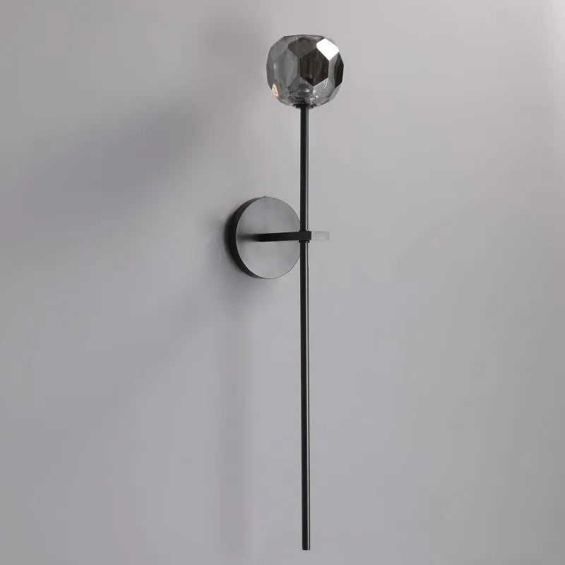 Boula Radiant Crystal Smoke Glass Grand Wall Sconce