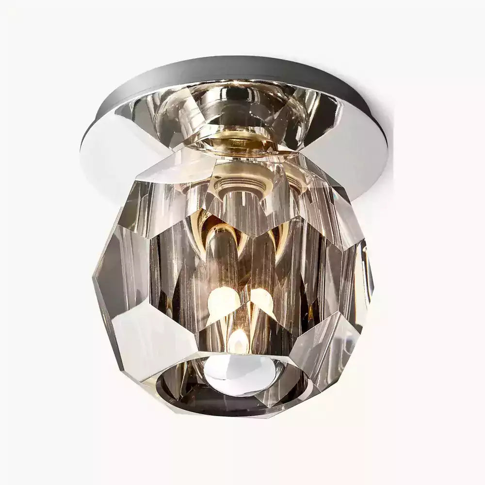 Boule Crystal Clear Glass Petite Flushmount