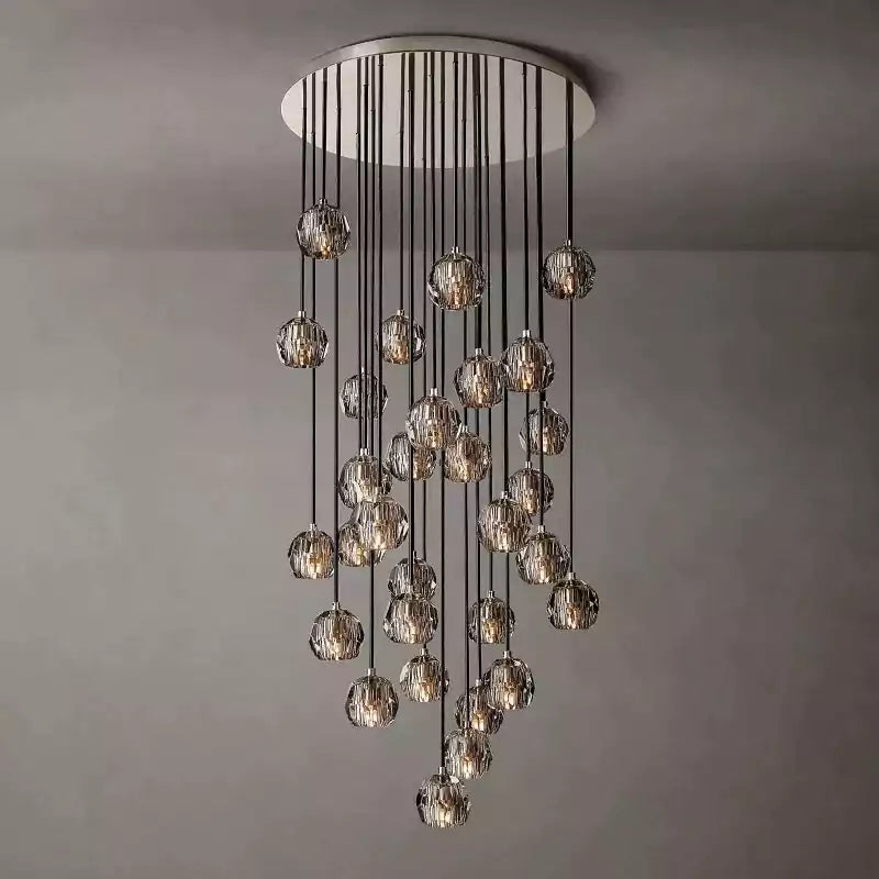 KL Bulla De Crystal Round Cluster Chandelier