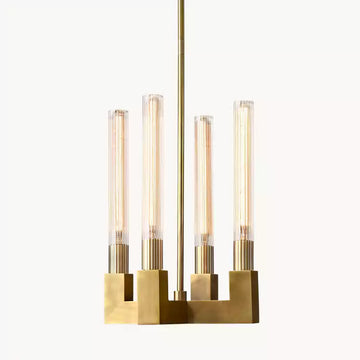 Cannel Fluted Glass Pendant