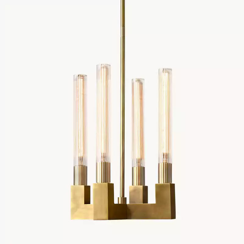 Cannel Fluted Glass Pendant